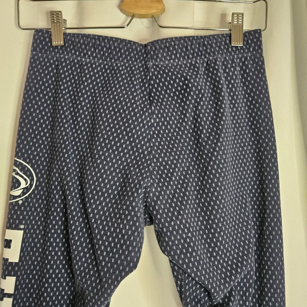 Nike Penn State Nittany Lions Women Navy Blue Dotted‎ Athletic Leggings PSU
